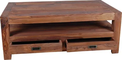Produktbild von MiaMöbel Couchtisch Masala 120x60 cm Modern Massivholz Sheesham Sheesham natur