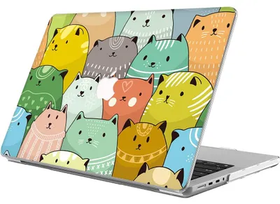 Image de Coque pour MacBook Pro 14 Pouces M5 M4 M3 M2 M1 Pro/Max 2026 2025 2024 2023 2021, Protection Rigide Slim Antidéraprante Motif Chat