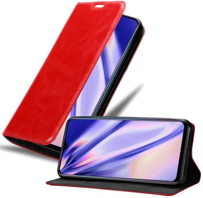 Produktbild von Cadorabo Hülle für Oppo R17 NEO Schutz Hülle in Rot Handyhülle Etui Case Cover Magnetverschluss