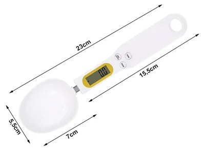 Produktbild von Küchenwaage elektronisch 0.1-500g LCD Löffel TARA g/oz/ml abnehmbar PARENCE