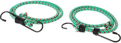 Produktbild von Famanu Elastische Gepäckspanner Set - 2 Stück - 80 cm - Robuste Spanngurte für größere Gepäckstücke