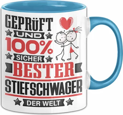 Produktbild von Stiefschwager Geschenk Lustiger Spruch für Stiefschwager Geschenkidee Bester Stiefschwager Der Welt (Blau)