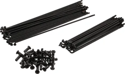 Image de Set: rayons 164/220 avec mamelon M4 en noir, avant moyeu Ø180mm - pour AWO Tours