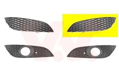 Produktbild von VAN WEZEL Lüftungsgitter Grill Stoßfänger für OPEL Astra H Caravan (A04) ohne Loch/Löcher für Nebellampen
