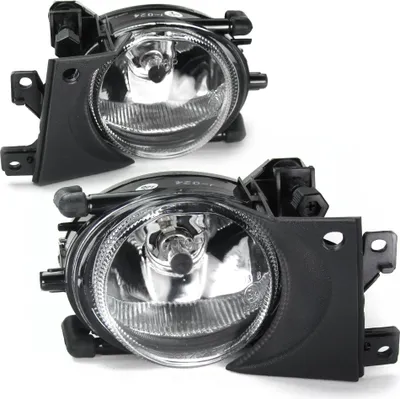 Image de 2x Phares antibrouillard NSW verre clair chromé + ampoules H8 pour BMW Série 5 E39 Facelift