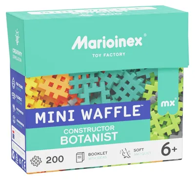 Produktbild von Steckspiele Mini Waffle Konstrukteur 200 el. Botaniker / Marioinex