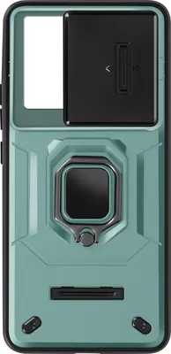 Immagine prodotto di Custodia protettiva Avizar con supporto ad anello e protezione per la fotocamera, per Xiaomi 13T / 13T Pro, colore verde