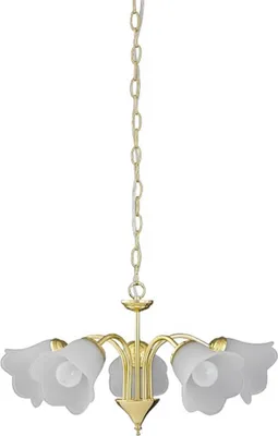 Produktbild von Rabalux 7235 Kronleuchter 5 Spots Rafaella, E14, gold, rund, Klassisch, ø600mm