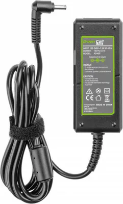 Zdjęcie produktu dla Green Cell AD40P, Laptop, Wewnętrzna, 100 - 240 V, 50 - 60 Hz, 45 W, 19 V