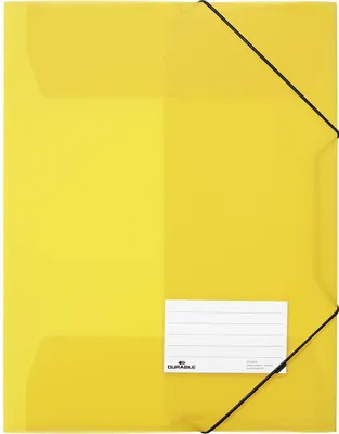 Produktbild von DURABLE Eckspannermappe DIN A4 PP gelb