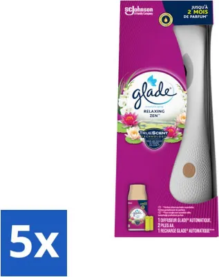 Obrázek produktu pro Glade - Automatický sprej - Relaxing Zen - 269 ml - Cenově výhodné balení - 5 kusů