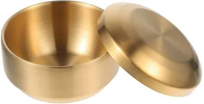Imagen del producto de Ibenzoa®: Bowls de acero inoxidable para servir, diámetro de 11,5 cm, con tapas. Set multifuncional, libre de BPA, resistente a la corrosión y apto para lavavajillas, ideal para la cocina y el hogar