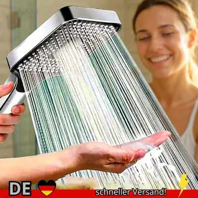 Produktbild von Duschkopf Verstellbar 3 Modi Regendusche Großer Durchfluss