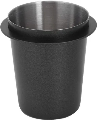 Produktbild von Espresso-Doseerbeker aus Edelstahl, Maßbeker für Espressomaschine, 58mm, Tamper und Aufvangbeker