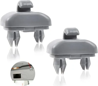 Produktbild von 2 Stück Sonnenblende Clip,für Sonnenblende Auto Halterung Audi Zubehör Haken A3 A4 Q3 Q5 (8E0 857 562) A7 B6 B7 B8 S4 S5 Auto-Sonnenblenden-Clip Blendfreie Autozubehör Sonnenblendenzubehör Sonnenblend