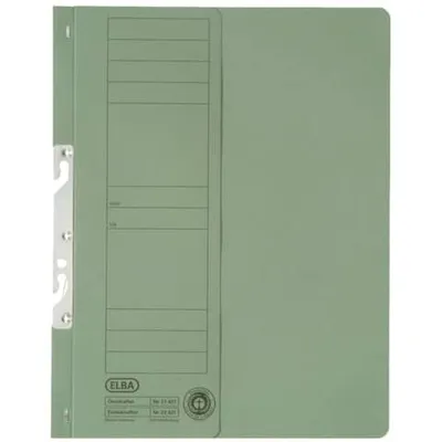 Produktbild von ELBA Einhakhefter aus Karton, grün, Behördenheftung halber Vorderdeckel - 50 Stück (22421 GN)
