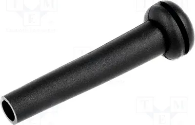Immagine prodotto di 10 protezioni per cavi in PVC, colore nero, per passacavi. Diametro interno: 5,1 mm. Diametro esterno di montaggio: 8,7 mm