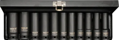 Immagine prodotto di Yato YT-1054 set di bussole ad impatto Set di bussole ad impatto nero