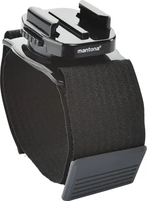 Produktbild von Walimex Mantona popruh na rameno s rychloupínacím držákem otočným o 360 stupňů (pro GoPro Hero 11 10 9 8 7 6 5 4 3+, Session a další kompatibilní akční kamery, bezpečné uchycení vaší akční kamery) černý (1021277)