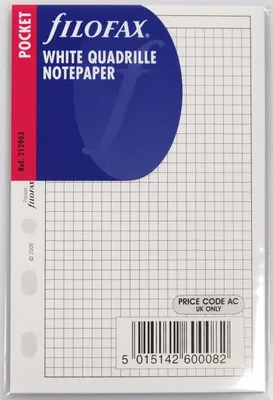 Immagine prodotto di FILOFAX PKT CARTA a quadretti da 3 mm