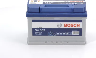 Obrázek produktu pro Bosch S4, 72 Ah, 12 V, 680 A, Auto, B13, Modrá, Bílá