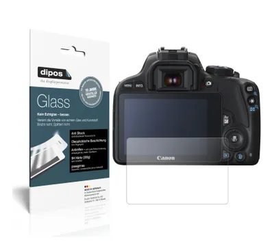 Produktbild von 2x Schutzfolie für Canon EOS 250D matt - Anti-Shock 9H Folie dipos Glass Kunststoffglas