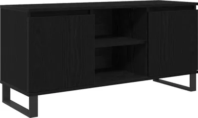 Produktbild von vidaXL TV-Schränk Schwarz Eichen-Optik 104 x 35 x 50 cm Holzwerkstoff