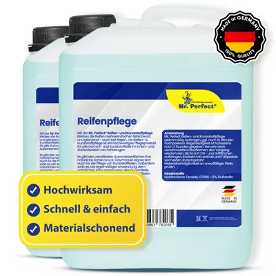 Produktbild von Mr. Perfect® 2x5L Reifenpflege - Gummi & Kunststoffpflege Auto Gummipflege Außen