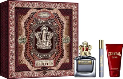 Obrázek produktu pro Jean Paul Gaultier Scandal Pour Homme Set toaletní voda, 100 ml + toaletní voda, 10 ml + sprchový gel, 75 ml