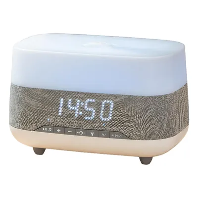 Produktbild von Aroma Diffuser,Luftbefeuchter, 300 ml mit Bluetooth-Lautsprecher, Wecker, 7-farbiger LED-Beleuchtung, 3 Helligkeitsstufen und automatischer
