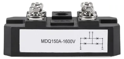 Brückengleichrichter 150 A 1600 V Einphasenmodul 4 Anschlüsse