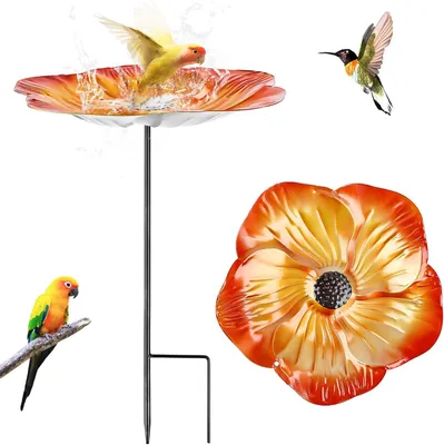 Produktbild von Vogeltränke und Futterstand, winterfest, Gusseisen, für Garten, multifunktional