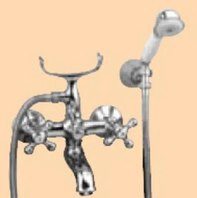 Produktbild von Demm Badewannenarmatur Zweigriff Sterling Nostalgie Messing verchromt 2200, 04131.001.C