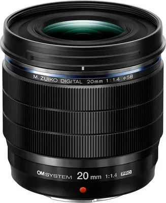 Zdjęcie produktu dla Obiektyw OM System M.Zuiko Digital ED 20 mm f/1,4 Pro