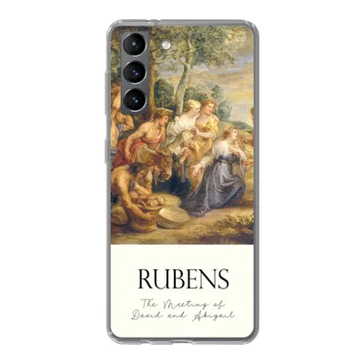 Produktbild von MuchoWow® Handyhülle Schutzhülle Hülle für Samsung Galaxy S21 Rubens - Kunst - Die Begegnung von David und Abigail Silikon Softcase Handy Hülle - Softcase