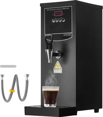 Immagine prodotto di Bollitore commerciale 10L - Erogatore elettrico di acqua calda in acciaio inox - Erogatore di acqua per la ristorazione - Produttore di acqua calda per caffè e tè