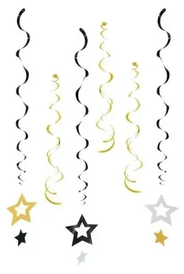 Imagen del producto de Guirnalda Godan con estrellas, 6 x 60 cm