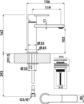Produktbild von Naber Livello Farbwechsel LED, Unterboden-/Nischenleuchte, Set-3, alufarbig 7062323