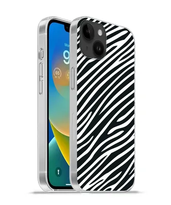 Produktbild von MuchoWow® Handyhülle Schutzhülle Hülle für Apple iPhone 14 Plus - Soft case Tiermuster - Zebra - Schwarz Silikon Softcase Handy Hülle - Abbildung