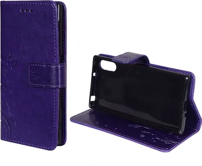 Produktbild von Schutz Hülle Blumen für Handy Sony Xperia XZ Violett