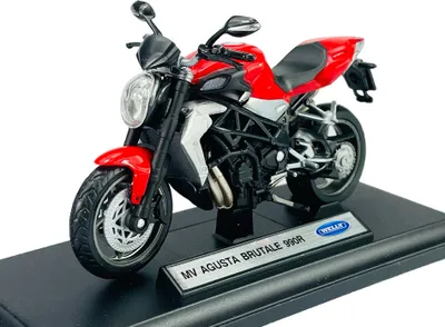Produktbild von Welly MV AGUSTA BRUTALE 990R 1:18 11cm Motorrad  im Kasten Die Cast Modell 12834