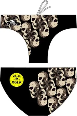 Produktbild von Turbo Skulls Badeslip Schwarz 9-10 Years Jungen Schwarz 9-10 Years
