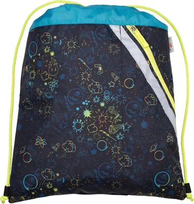 Immagine prodotto di DerDieDas zaino della scuola ErgoFlex Easy Exklusiv LED Schulranzenset 5 -pezzi Crazy nero
