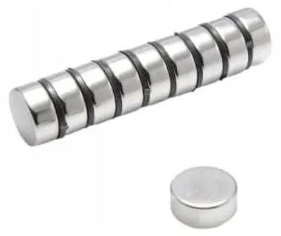 Produktbild von Neodym-Magnet, zylindrisch, MW 12 x 5 mm, N38, 70 Stück
