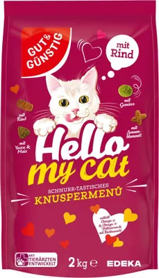 Produktbild von G&G Trockenfutter für Katzen mit Rind, 2 kg