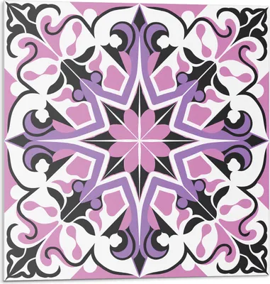 Immagine prodotto di Motivo Starflower - Autoadesivo - Rivestimenti murali - Pannello murale - Decorazione murale - Pannelli murali decorativi - Pannelli murali 3D - Design murale autoadesivo - 4 pezzi 50 x 50 cm