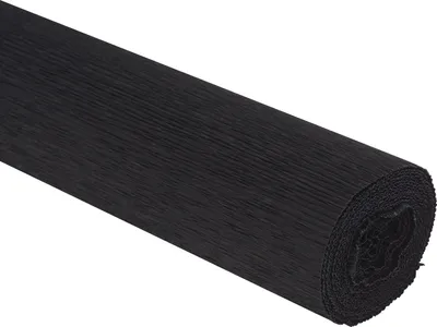 Produktbild von Floristen-Krepppapier, 50 x 250 cm, 128 g/m², farbfest Schwarz