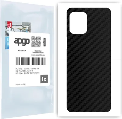 Produktbild von apgo Rückseite Schutzfolie für Motorola Moto Edge S -  Hinten Schutzfolie Carbon, Rückseite Folie schützt vor Kratzern und Fingerabdrücken