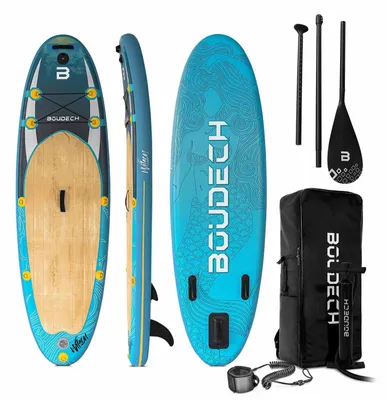 Produktbild von Stand Up Paddle Board Allround - Aufblasbares SUP Board 275X80X15 cm mit Paddel, Knøchelgurt, Inflator, Reparaturset und Tragetasche. Geeignet før Anfønger. Maximales Gewicht 140kg