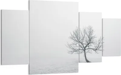 Produktbild von Bild auf Leinwand - Leinwandbild - Baum Feld Natur - 160x90cm - Wand Bild - Wanddeko - Wandbilder - Leinwanddruck - Bilder - Kunstdruck - Wanddekoration - Leinwand bilder - Wandkunst - DL160x90-3683